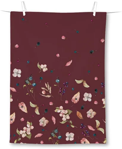 Geschirrtuch 50 x 70 cm Baumwolle Blätter Beeren Aurelia IHR Ideal Home Range