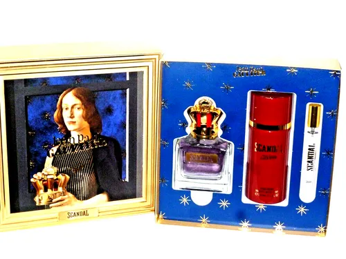 JEAN PAUL GAULTIER SCANDAL POUR HOMME SET - Parfüm Geschenkset - Herren Geschenkset mit EDT 100 ml, 10 ml und 150 ml Deo. Perfekt für den stilbewussten Mann, der seinen Duft überallhin mitnehmen möchte.