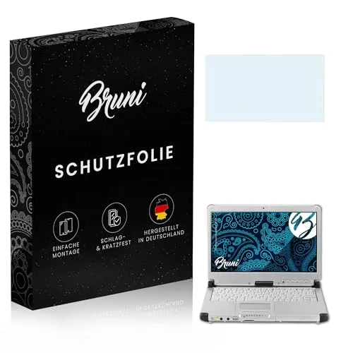 Bruni Schutzfolie kompatibel mit Panasonic ToughBook CF-C2 Folie, glasklare Displayschutzfolie (2X)
