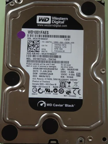 Western Digital WD1001FAES 1TB 7200RPM SATA II 3.5
