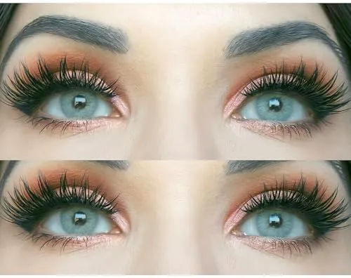 GLAMLENS Sehr stark deckende und natürliche graue Kontaktlinsen SILIKON COMFORT NEUHEIT farbig „Jasmine Gray“ + Behälter - 1 Paar (2 Stück) - DIA 14.00 - Mit Stärke -4.75 Dioptrien