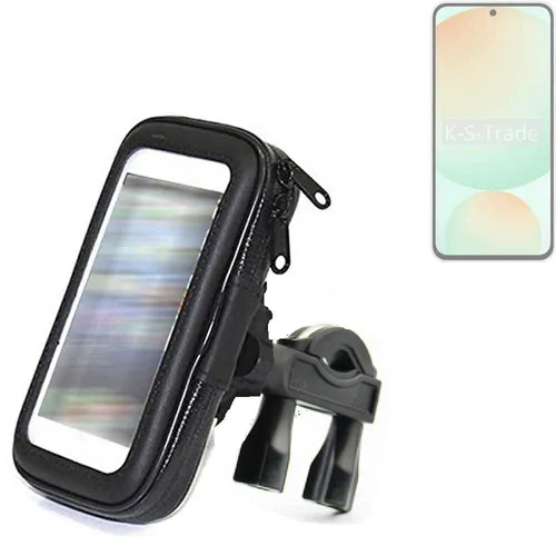 Fahrradhalterung für Samsung Galaxy S24 FE - Universelle Lenkstangenhalterung - Praktische Halterung für Fahrräder, geeignet für Lenkstangen von BMX, E-Bikes und Mountainbikes. Spritzwassergeschützt und einfach zu montieren – ideal für Abenteuer im Freien!