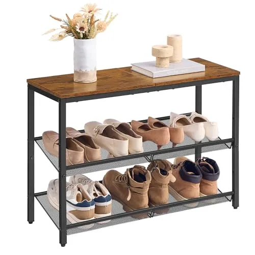 Schuhregale & -schränke Braun von VASAGLE