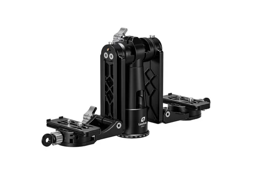 Leofoto DPG-01 Doppel-Gimbal Head - Stative für Naturfotografen: Der Leofoto DPG-01 ermöglicht den gleichzeitigen Einsatz von zwei Kameras, ideal für nahtlose Beobachtungen und Aufnahmen.