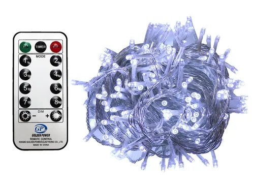 Gartenpirat LED-Lichterkette Christbaum - Stimmungsvolle Dekobeleuchtung mit Fernbedienung - Lichterketten für vielseitige Nutzung, 8 Programme, dimmbare Helligkeit und Timerfunktion sorgen für stimmungsvolles Licht das ganze Jahr über.