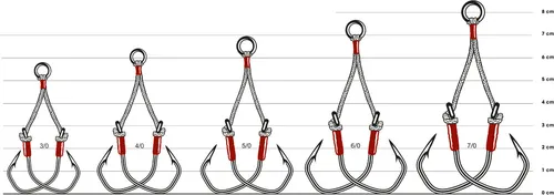 VMC 7269AH Slow Jigging Assist Hook - Zusatzhaken, Größe:Gr. 3/0