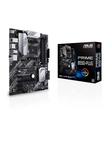 PRIME B550-PLUS Mainboard - AMD B550 ATX, schnelle PCIe 4.0 Unterstützung und ASUS AURA Sync für beeindruckende RGB-Beleuchtung