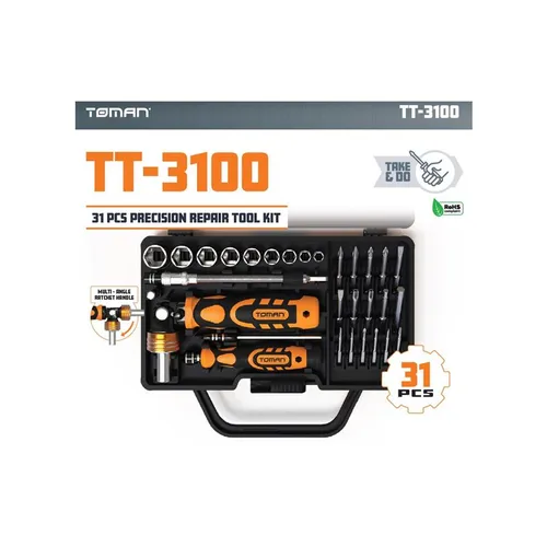 EURO tools 118982 Handwerkzeugset TT-3100 31-teilig.