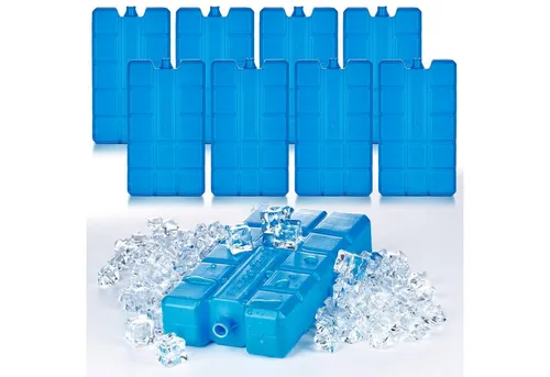 BigDean Kühlakku 8x Kühlakkus je 200ml 12h Kühlung für Kühltasche & Kühlbox Made i, Natürliche Kühlflüssigkeit, Robustes HDPE-Kunststoffgehäuse.