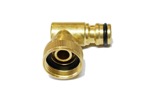 Stabilo Sanitär Schlauchadapter Messing Adapter Steckkupplung Winkel 3/4 Zoll drehbar 360 Grad