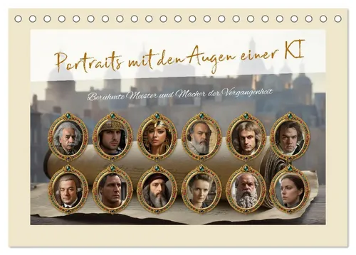 Kurt Michael Treichl | Portraits mit den Augen einer KI (Tischkalender 2026) - Entdecken Sie beeindruckende Kunstwerke in diesem Tischkalender für 2026. Ideal für Kunstliebhaber, bietet er eine einzigartige Perspektive auf berühmte Meister und Macher.