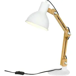 HOMCOM Schreibtischlampe 40W - Moderne Schreibtischlampe mit verstellbarem Schwenkarm für individuelles Licht, ideal zum Lesen und Arbeiten im Büro oder Wohnzimmer. Hochwertiges Material sorgt für Stabilität.