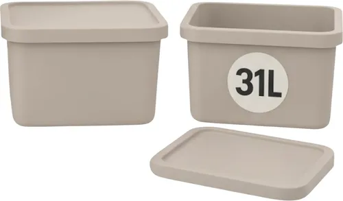 Plastard Aufbewahrungsboxen mit Deckel 31 L