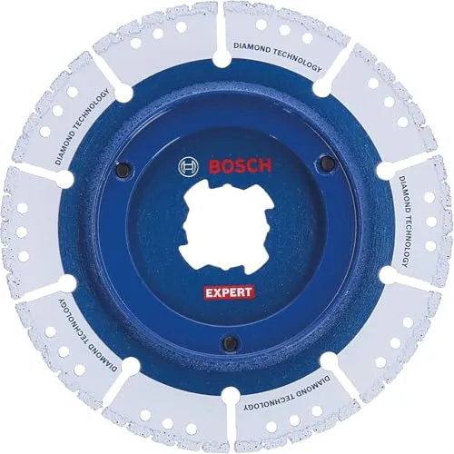 Bosch Accessories 2608901391 Diamanttrennscheibe 125mm - Langlebiges Zubehör für präzises Anschrägen von Rohren, ideal für Winkelschleifer mit X-LOCK