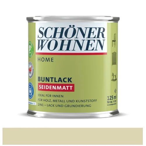 Schöner Wohnen Home Buntlack Hellelfenbein (RAL 1015) seidenmatt 125 ml