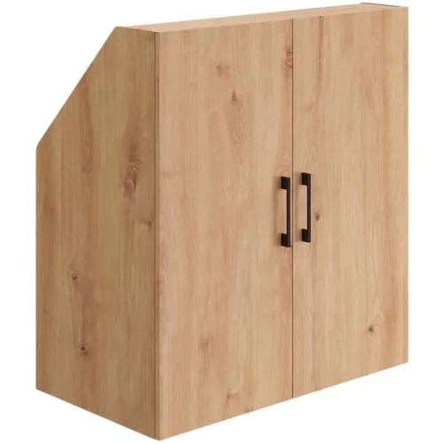 Bellamio Regal Aland Dachschrägenregal 90 cm - Regal für Dachschrägen mit 2 Türen, 3 großzügigen Ablageflächen und stabiler, kratzfester Spanplattenbeschichtung - ideal für Schlafzimmer, Wohnzimmer oder Arbeitszimmer.