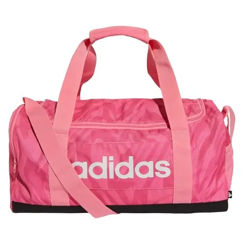 adidas Herren Damen Sporttasche Umhängetasche Linear Graphics Duffle S, Pink