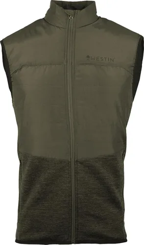 Westin Thermo Knit Vest Beluga Green - Angelweste, Größe:S