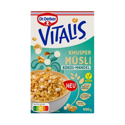 Dr. Oetker Vitalis Knusper Kokos-Mandel Müsli 400g