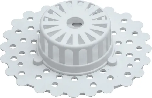 tecuro Urinalsieb Typ A - Urinalschmutzfänger - Badkeramik-Zubehör, passend für verschiedene Urinaltypen, mit Spülsteinaufnahme und in weißer Ausführung für einfache Reinigung und Hygiene.