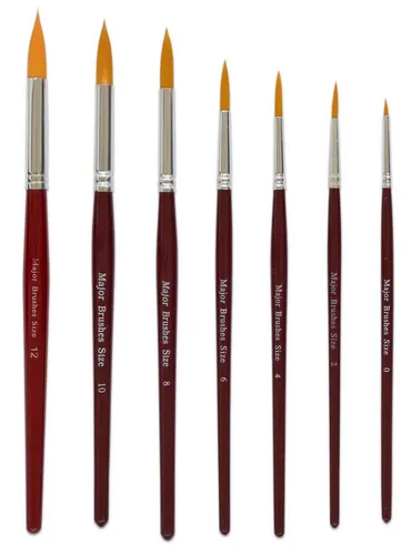 Betzold Malpinsel-Set 10 Stück - Synthetische Kunsthaar-Pinsel für Kinder - Praktisches 10er Set Malpinsel für kreative Projekte in Schule und Freizeit. Ideal für Wasser-, Acryl- und Temperafarben. Leicht zu reinigen und perfekt für kleine Kinderhände geeignet.