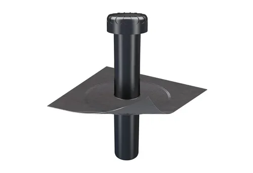 Klöber Flavent Flachdach Raumentlüfter DN 100 - Effizienter Abwasserbelüfter und Raumentlüfter für Flachdächer, ideal für Bäder und Küchen ohne Außenfenster. Perfekter Bitumen-Anschluss und optimale Lüftungseigenschaften.