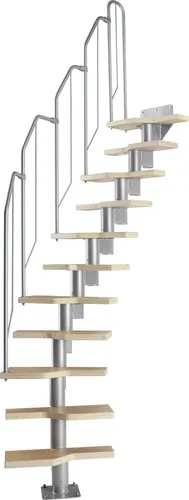 Dolle Systemtreppe Globus 11 Stufen Geschosshöhe von 222-276 cm