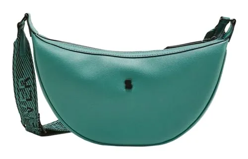 s.Oliver Crossbody Bag Blue Green - Umhängetasche in schickem Design, verstellbarer Schulterriemen für perfekten Sitz und geräumiges Hauptfach für Alltagsgegenstände. Maße: 29 x 14 x 4,5 cm.