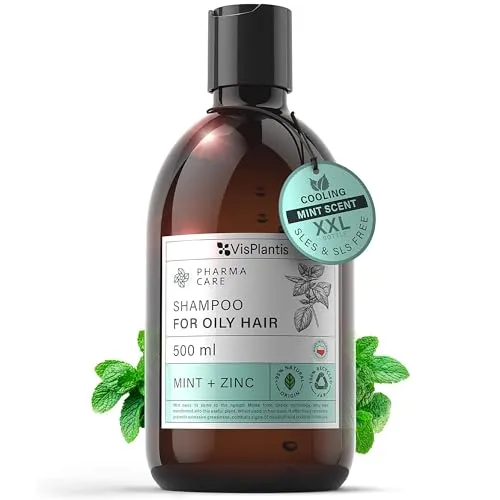 Vis Plantis Shampoo für fettiges Haar mit Zink & Minze