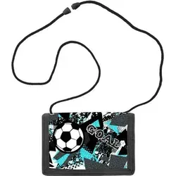 Fußball Brustbeutel Kinderbörse mit Sichtfenster