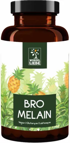 WURZELLIEBE® Bromelain Enzym Komplex 600 mg (3000 F.I.P) 120 Kapseln magensaftresistent