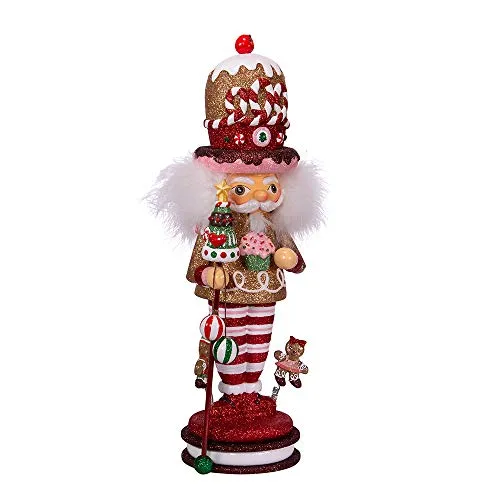 Kurt S. Adler 16.5-Inch Hollywood Gingerbread King Nutcracker - Weihnachtliche Nussknackerfiguren, handgefertigt aus Holz und ein exklusives Design von Holly Adler – ein Blickfang für jede Urlaubsdekoration oder Nussknacker-Sammlung.