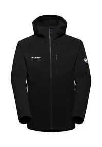 Mammut Ultimate Comfort SO Hooded Jacket Men Black (XXL) - Jacke für Herren mit 3-lagigem Softshell-Laminat, wind- und wasserabweisend, ideal für Outdoor-Aktivitäten bei jedem Wetter – Komfort und Nachhaltigkeit vereint.