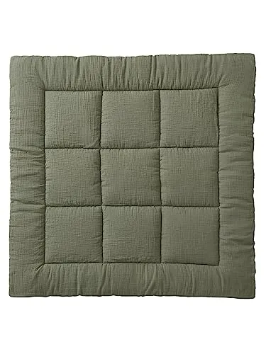 VERTBAUDET Bodenmatte für Laufgitter, Olive, 75 x 100 cm
