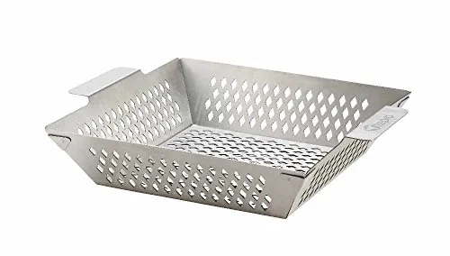 tepro Grillzubehör Grillkorb M aus Edelstahl, Boden ist gelocht