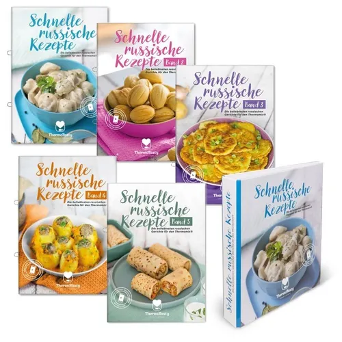 Produktbild ThermoTasty Russisches Bündelset: 5 Kochbücher mit 100 Rezepten