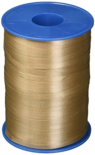 C.E. PATTBERG Geschenkband taupe, 500 Meter Ringelband 5 mm zum Basteln, Dekorieren & Verpacken von Geschenken zu jedem Anlass
