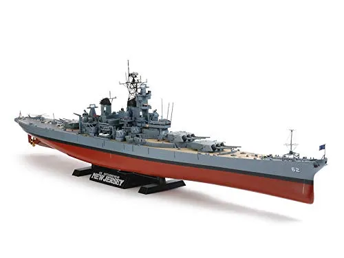 Tamiya 300078028-1:350 US Kampfschiff New Jersey BB-62 - Detailgetreues Modell für Sammler und Modellbau-Enthusiasten, ideal für Wasserfahrzeug-Fans
