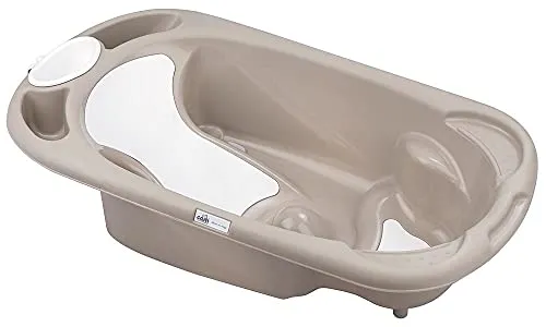 CAM Badewanne Baby-Badewanne für Kinder 0-12 Monate - Hochwertige italienische Badewanne mit 2 rutschfesten Sitzen, ideal für Babys von 0 bis 12 Monaten. Inklusive Seifenschale und Dusche für ein sicheres Badevergnügen.