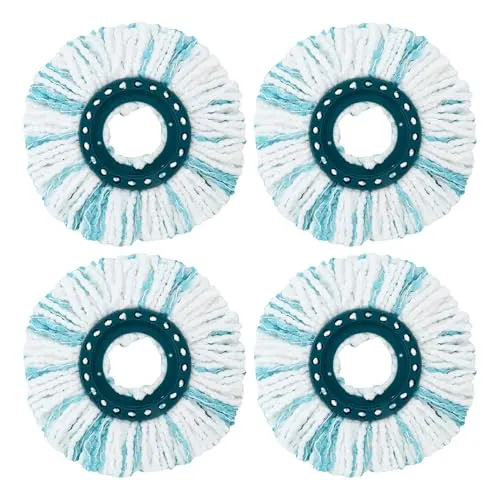 Stück Bodenwischer Ersatzbezug für Leifheit Clean Twist Disc Mop Micro, für Bodenwischer Ersatzbezug/wischmopp leifheit, Faser-System für alle Bodenarten Geeignet, Effiziente Wasseraufnahme 6