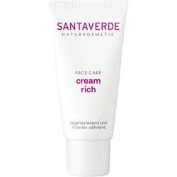 Aloe Vera Creme Rich 30 ML - Arzneimittel für intensive Gesichtspflege, mit reiner Aloe Vera und Vitamin E für optimale Feuchtigkeitsanreicherung und Regeneration der Haut.