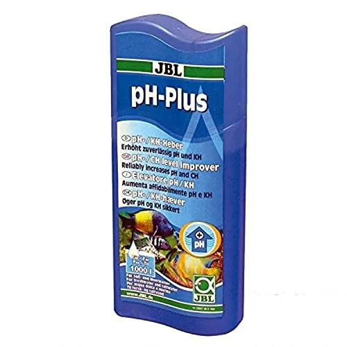 JBL ph-Plus 23057 - Wasseraufbereiter für Aquarien, erhöht pH-Werte und stabilisiert Karbonathärte auf natürliche Werte