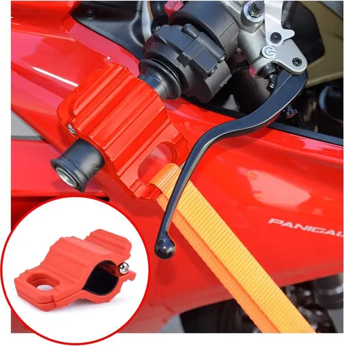 Lenker/Rahmen Abspann-Klammern, rot in rot von RACEFOXX