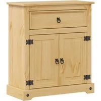 vidaXL Badschrank aus massivem Kiefernholz - Hoch- & Midischränke fürs Bad, langlebig und rustikal mit reichlich Stauraum für Toilettenartikel und eleganten Metallgriffen.