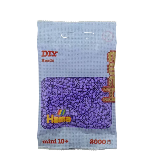 Mini Bügelperlen - Pastell-Lila Hama 501-45 Ø 2,5 mm Perlen Steckperlen 2000