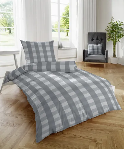 Hahn Bettwäsche FEINBIBER BL 135x200 cm - Bunter Bettbezug für gemütliche Nächte - Bettwäsche aus hochwertiger Baumwolle in bunten Farben, Größe 135x200 cm, sorgt für einen erholsamen Schlaf und bringt Farbe ins Schlafzimmer.