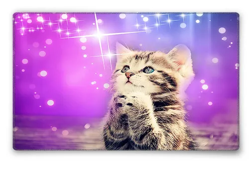 Mauspad 24 x 20 cm Gaming / Office Mousepad Silent Monsters Katze süß Tiere cat