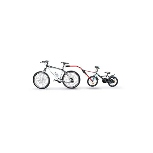 Peruzzo 304/R Trail Angel Tandem-Stange, rot - Fahrrad-Transportanhänger für Kinder bis 30 kg, einfach zu montieren und abnehmbar, ideal für gemeinsame Fahrradtouren.