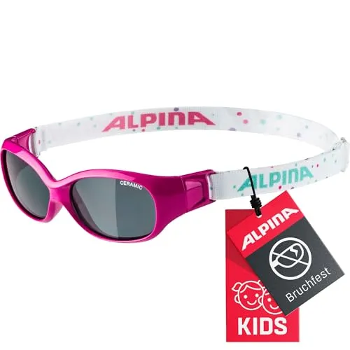 ALPINA Brille SPORTS FLEXXY - Sonnenbrille für Kinder, flexibel und robust, mit 100% UV-Schutz und Gummiband für optimalen Sitz – perfekt für aktive Kids von 3 bis 6 Jahren.