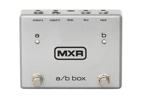 MXR M 196 A/B Box - Fußschalter & Regler für Gitarren- & Bassverstärker, True Bypass für unverfälschten Sound, ideal für professionelle Musiker